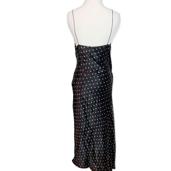 Bec + Bridge Kylie Satin Wrap Midi Pink Polka Dot Q15 - Picture 7 of 12